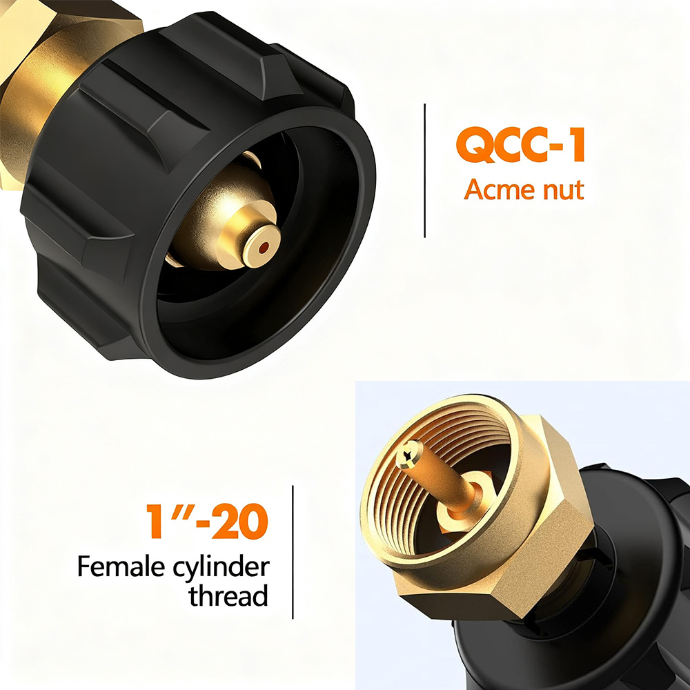 Home Cooking Gas - 1 st Propaan Refill Adapter voor