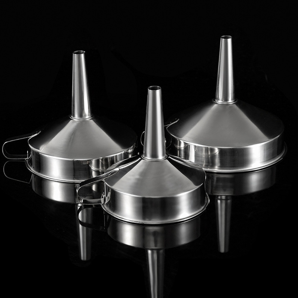 Home Cooking Oil - 1Pc Roestvrijstalen Kookolietrechter Brede Mond Keukenaccessoires