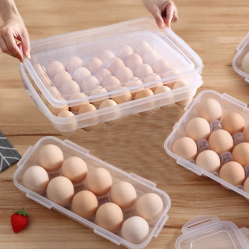 Home Cooking Recipes - 10/18/34 Raster Keuken Handheld Ei Opbergdoos