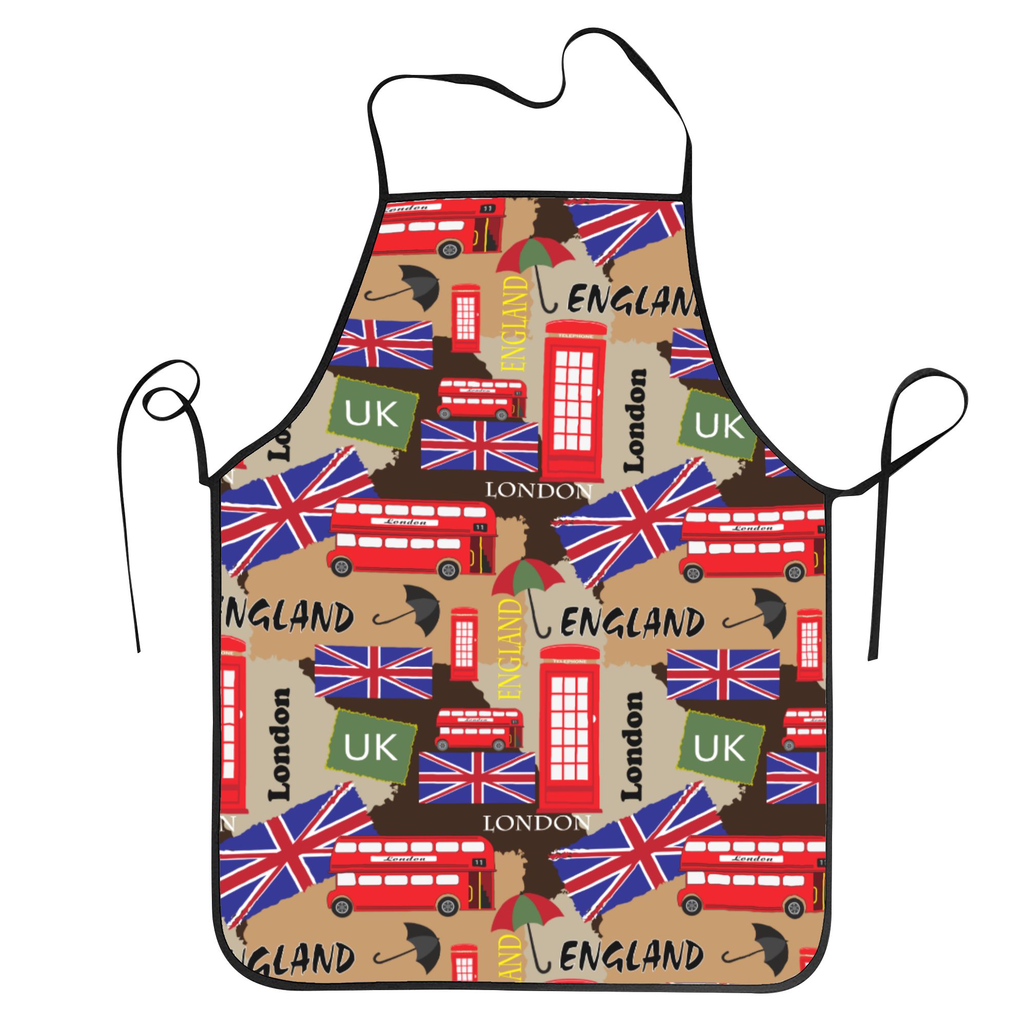 Uk Home Cooking - Britse symbolen keukenschorten van polyester voor