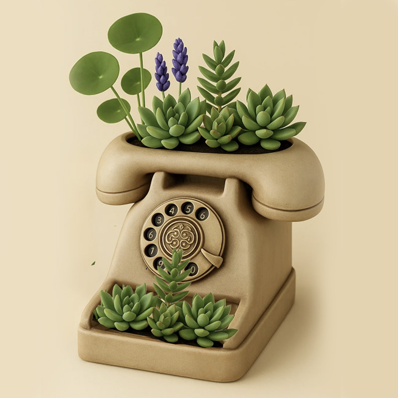 3D Vintage Draaitelefoon Succu - Tagine Clay Pot recensie en prijs