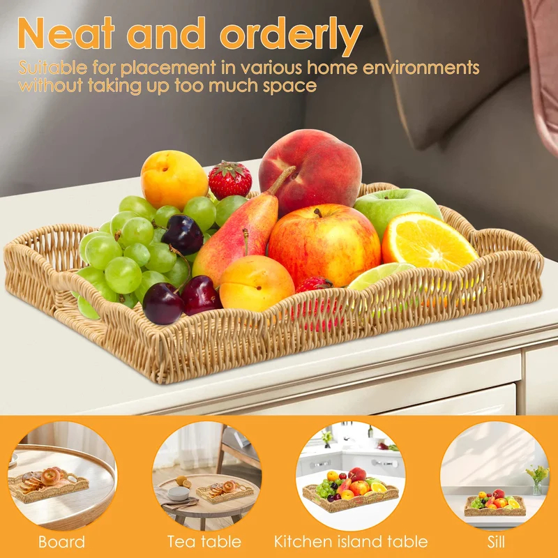 Handgeweven rechthoekige dienb - Home Cooking Recipes recensie en prijs