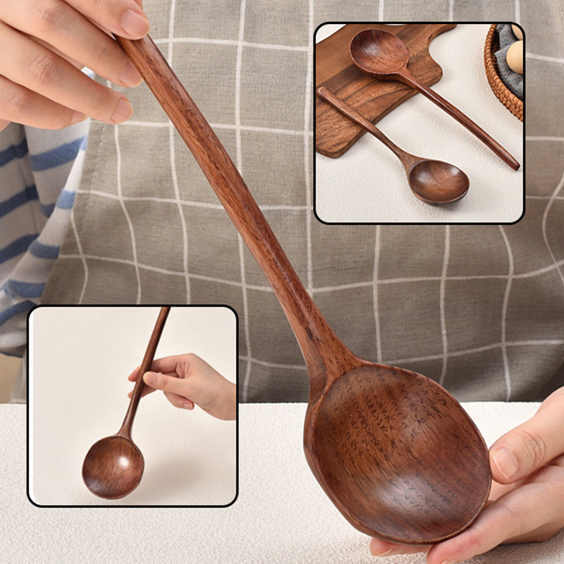 Lange steel houten ramenlepel  - Home Cooking Supplies recensie en prijs