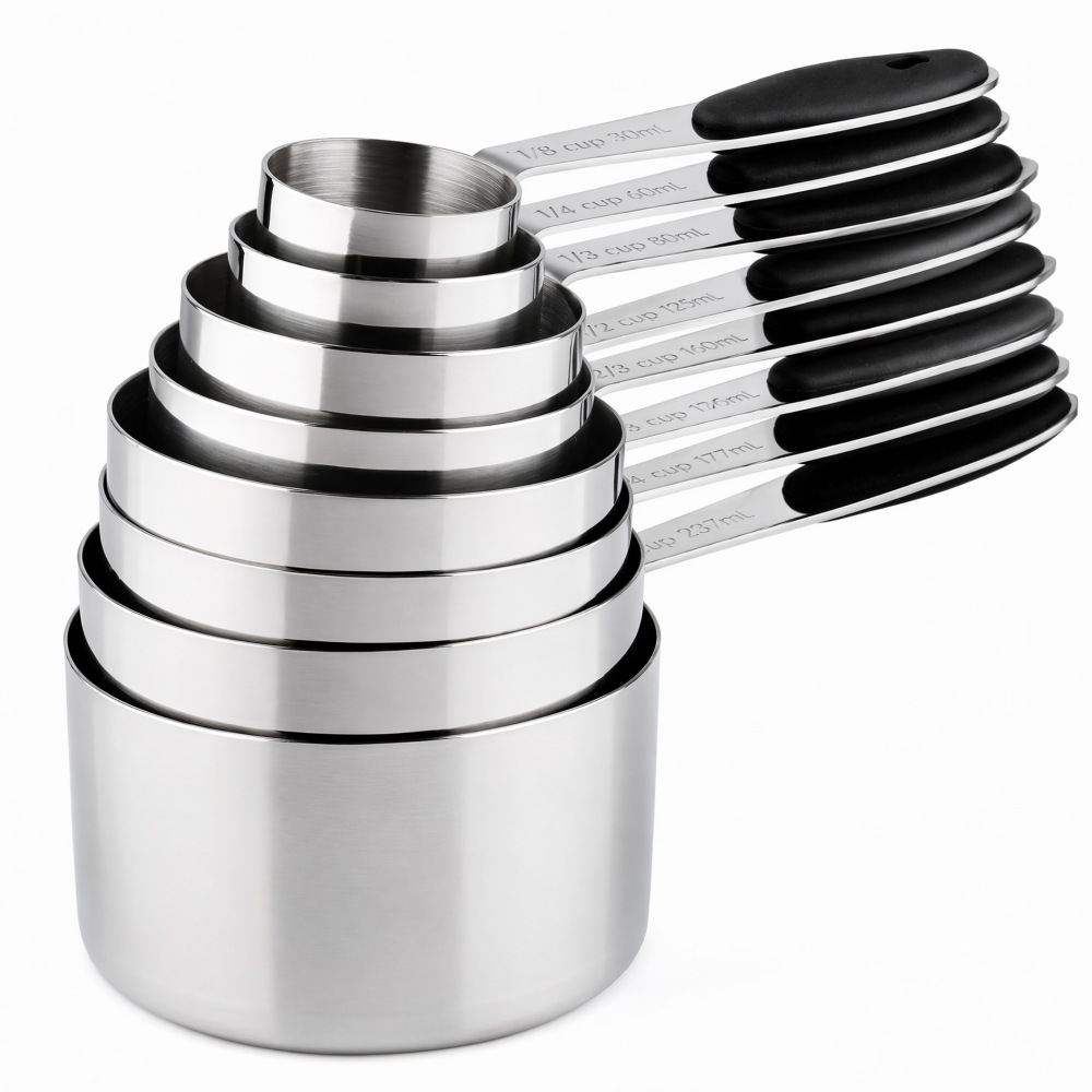 RVS Maatbekers en -lepels set, - Home Cooking Supplies recensie en prijs
